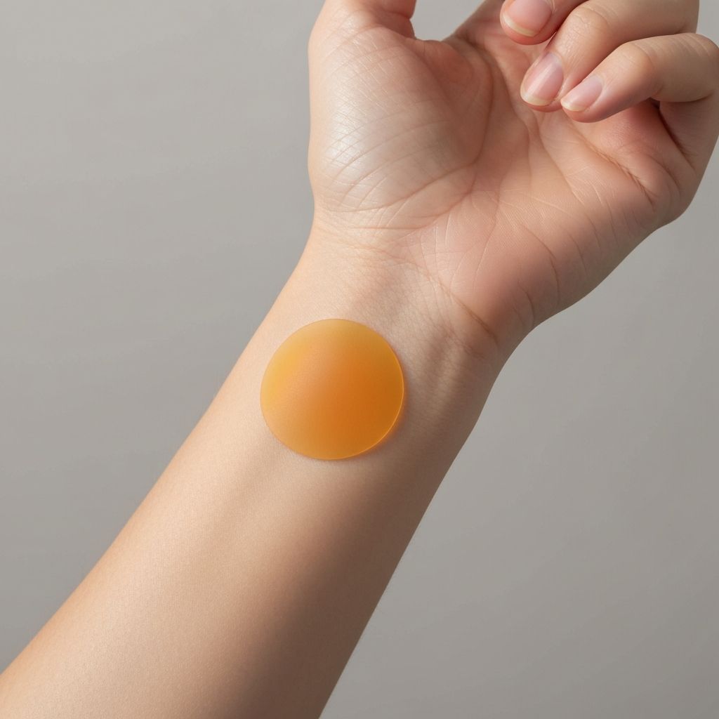 肌に貼るアロマシール